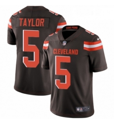 Youth Nike Cleveland Browns 5 Tyrod Taylor Brown Team Color Vapor Untouchable Limited Player NFL Jersey