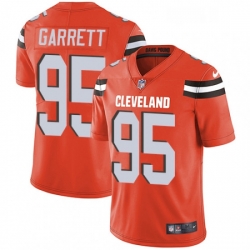 Youth Nike Cleveland Browns 95 Myles Garrett Orange Alternate Vapor Untouchable Limited Player NFL Jersey