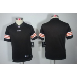 Youth Nike Cleveland Browns Blank Brown Color[Youth Limited Jerseys]