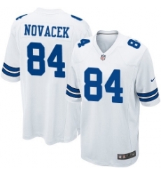 #84 Jay Novacek Elite White Dallas Cowboys Road Nike Jersey