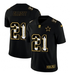 Cowboys 21 Ezekiel Elliott Black Jesus Faith Edition Limited Jersey