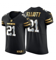 Dallas Cowboys 21 Ezekiel Elliott Men Nike Black Edition Vapor Untouchable Elite NFL Jersey