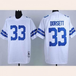 Dallas Cowboys 33 DORSETT throwback white jersey