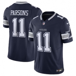 Men Dallas Cowboys 11 Micah Parsons Navy 2023 F U S E  Limited Stitched Football Jersey