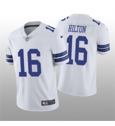Men Dallas Cowboys 16 T Y Hilton White Vapor Untouchable Stitched Jersey