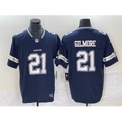 Men Dallas Cowboys 21 Stephon Gilmore Navy 2023 F U S E  Limited Stitched Football Jersey