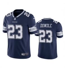 Men Dallas Cowboys 23 Rico Dowdle Navy Vapor Untouchable Stitched Football Football Jersey