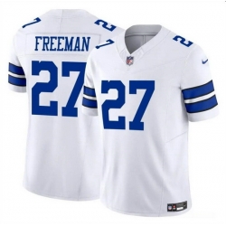 Men Dallas Cowboys 27 Royce Freeman White 2023 F U S E Vapor Limited Stitched Football Jersey