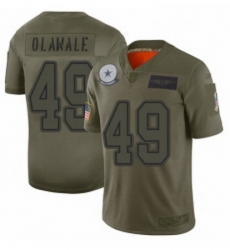 Men Dallas Cowboys 49 Jamize Olawale Limited Camo 2019 Salute to Service Football Jersey
