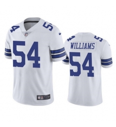 Men Dallas Cowboys 54 Sam Williams White Vapor Limited Stitched Jersey