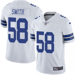 Men Dallas Cowboys 58 Mazi Smith White Vapor Untouchable Stitched Football Jersey