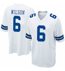 Men Dallas Cowboys 6 Donavan Wilson White  Stitched Vapor Untouchable Limited Jersey