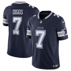 Men Dallas Cowboys 7 Trevon Diggs Navy 2023 F U S E  Limited Stitched Football Jersey