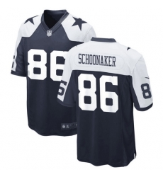Men Dallas Cowboys 86 Luke Schoonmaker Tony Pollard Navy Color Rush Limited Stitched Jersey