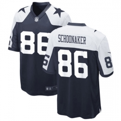 Men Dallas Cowboys 86 Luke Schoonmaker Tony Pollard Navy Color Rush Limited Stitched Jersey