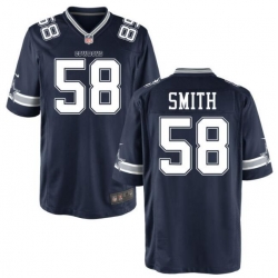 Men Dallas Cowboys Mazi Smith #58 Blue Vapor Limited Stitched NFL jesey