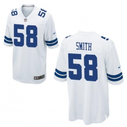 Men Dallas Cowboys Mazi Smith #58 White Vapor Limited Stitched NFL jesey