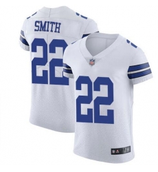Men Nike Dallas Cowboys #22 Emmitt Smith Elite White Vapor Untouchable Elite Jersey