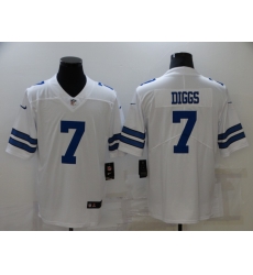 Men Nike Dallas Cowboys Trevon Diggs #7 White Vapor Limited Jersey