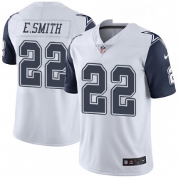 Mens Nike Dallas Cowboys 22 Emmitt Smith Limited White Rush Vapor Untouchable NFL Jersey