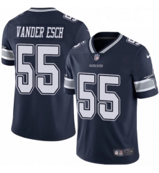 Mens Nike Dallas Cowboys 55 Leighton Vander Esch Navy Blue Team Color Vapor Untouchable Limited Player NFL Jersey