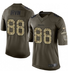 Mens Nike Dallas Cowboys 88 Michael Irvin Limited Green Salute to Service NFL Jersey