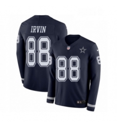 Mens Nike Dallas Cowboys 88 Michael Irvin Limited Navy Blue Therma Long Sleeve NFL Jersey