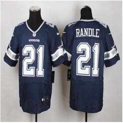 New Dallas Cowboys #21 Joseph Randle Navy Blue Team Color Men Stitched NFL Elite jersey