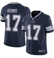 Nike Cowboys #17 Allen Hurns Navy Blue Team Color Mens Stitched NFL Vapor Untouchable Limited Jersey