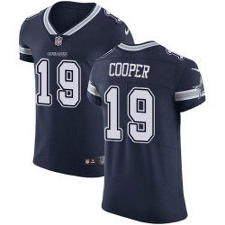 Nike Cowboys #19 Amari Cooper Navy Blue Team Color Men Stitched NFL Vapor Untouchable Elite Jersey