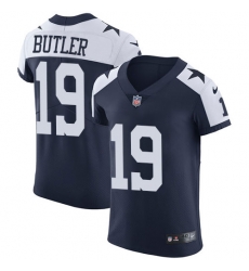 Nike Cowboys #19 Brice Butler Navy Blue Thanksgiving Mens Stitched NFL Vapor Untouchable Throwback Elite Jersey