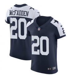 Nike Cowboys #20 Darren McFadden Navy Blue Thanksgiving Mens Stitched NFL Vapor Untouchable Throwback Elite Jersey