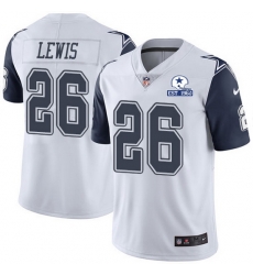 Nike Cowboys 26 Jourdan Lewis White Men Stitched With Established In 1960 Patch NFL Limited Rush Jersey