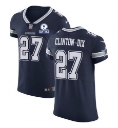 Nike Cowboys 27 Ha Ha Clinton Dix Navy Blue Team Color Men Stitched With Established In 1960 Patch NFL Vapor Untouchable Elite Jersey