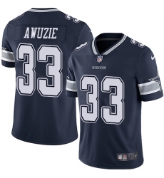 Nike Cowboys #33 Chidobe Awuzie Navy Blue Team Color Mens Stitched NFL Vapor Untouchable Limited Jersey