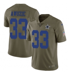 Nike Cowboys #33 Chidobe Awuzie Olive Mens Stitched NFL Limited 2017 Salute To Service Jersey