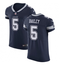 Nike Cowboys #5 Dan Bailey Navy Blue Team Color Mens Stitched NFL Vapor Untouchable Elite Jersey
