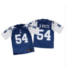 Nike Cowboys #54 Randy White Navy BlueWhite Throwback Mens Stitched NFL Elite Jersey
