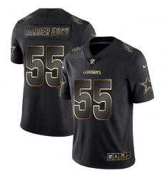 Nike Cowboys 55 Leighton Vander Esch Black Gold Vapor Untouchable Limited Jersey