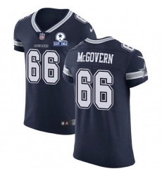 Nike Cowboys 66 Connor McGovern Navy Blue Team Color Men Stitched With Established In 1960 Patch NFL Vapor Untouchable Elite Jersey