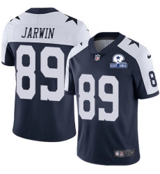 Nike Cowboys 89 Blake Jarwin Navy Blue Thanksgiving Men Stitched With Established In 1960 Patch NFL Vapor Untouchable Limited Throwback Jersey