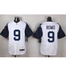 Nike Cowboys #9 Tony Romo White Mens Stitched NFL Elite Rush Jerseys