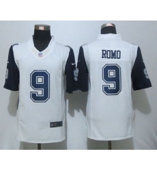Nike Cowboys #9 Tony Romo White Mens Stitched NFL Limited Rush Jerseys