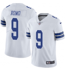 Nike Cowboys #9 Tony Romo White Mens Stitched NFL Vapor Untouchable Limited Jersey