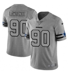 Nike Cowboys 90 Demarcus Lawrence 2019 Gray Gridiron Gray Vapor Untouchable Limited Jersey