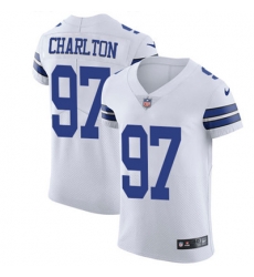 Nike Cowboys #97 Taco Charlton White Mens Stitched NFL Vapor Untouchable Elite Jersey