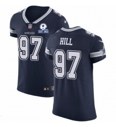 Nike Cowboys 97 Trysten Hill Navy Blue Team Color Men Stitched With Established In 1960 Patch NFL Vapor Untouchable Elite Jersey
