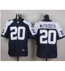 Nike Dallas Cowboys #20 Darren McFadden Navy Blue Thanksgiving Throwback Mens Stitched NFL Elite Jersey