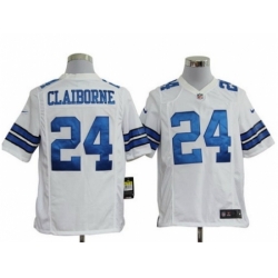 Nike Dallas Cowboys 24 Morris Claiborne White Game Jersey