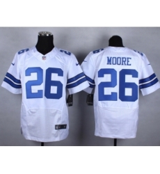 Nike Dallas Cowboys 26 Sterling Moore white Elite NFL Jersey